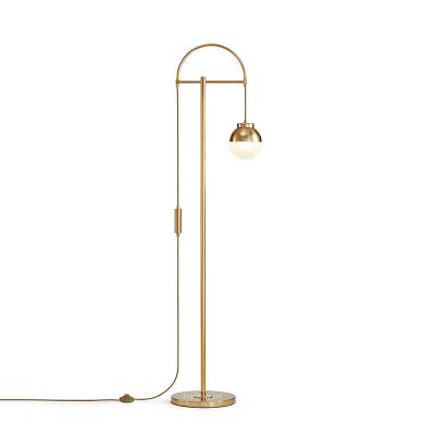 China Modern Living Room Floor Lamp Metal Gold Border Lamp for sale