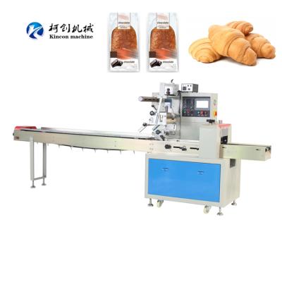 China Automatic Horizontal Bag Pita Bread Packing Machine Easy Operation Servo Control Flow Package Biscuit Toast Cake Food Packaging Machine Pie Pillow for sale