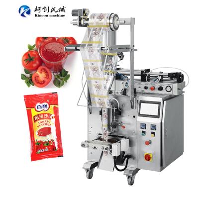 China Precise Vertical Filling Small Automatic Packing Machine Price Liquid Cooking Oil Sachet Water Pouch Shaped Packaging Machine for sale