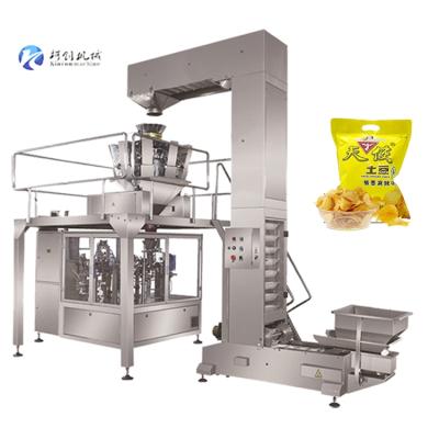 China Automatic Vertical Vegetable Pouch Packaging Machine Food Dried Fruit Doypack Granular Packing Machine for sale