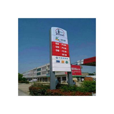 China Good Price Waterproof Gas Station Customized Design Led Light Box Advertising for sale