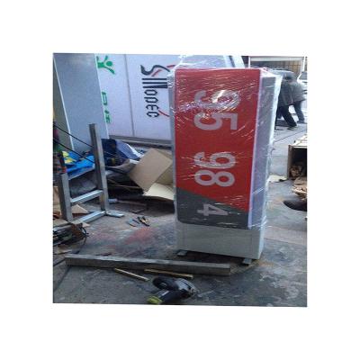 China Customized Waterproof Good Prices Outdoor Signboard Display Advertising Pylon Sign For Gas Station for sale