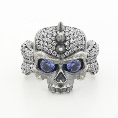 China Hot Sale Women Hiphop Punk Jewelry Ring For Women Party Rock Skull Zircon Punk Rings for sale