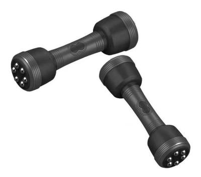 China Cheap Adjustable Gym Rubber Covered Equipment Dumbbell Dumbbell Set for sale