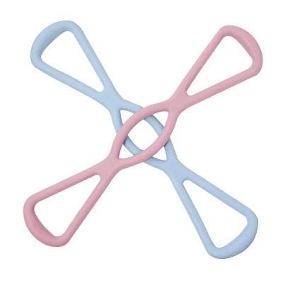 China Silicone Color Silicone Figure Eight Exercise Elastic Rope For Home Office Use Eight Figure Yoga Rope for sale