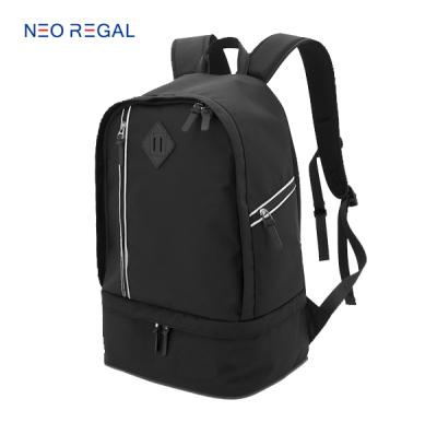 China Simple Polyester Leisure Backpacks Sport Sack Rucksack With Shoe Bag for sale