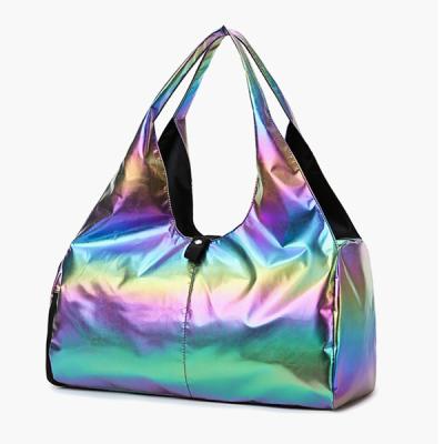 China FASHION Fashional Personalized Colors Rainbow Duffel Bag Yoga Bags With Custom Logo for sale