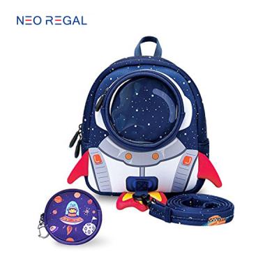 China Lightweight Cute Kids School Bags, Hot Selling High Quality Cartoon Neoprene Child Backpack for sale