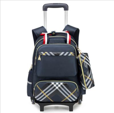 China Wholesale Waterproof Children's Trolley Backpack Bag Waterproof Schoolbags For Kids for sale