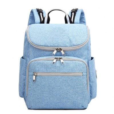 China With Large Capacity Multifunctional Diaper Backpack Bag Baby USB Mom Wet Bag for sale