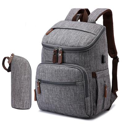 China Durable Large Capacity Waterproof Baby Mother Diaper Bag Fashion Children Diaper Backpack Bag for sale