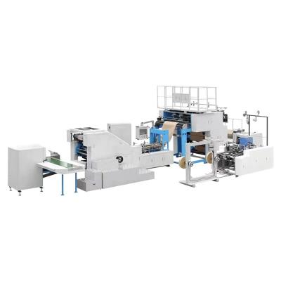 China Hotels handle v-bottom square bottom automatic food paper bag making machines machinery price for sale