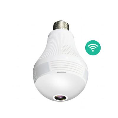 China White Human Motion Meeso Panorama LED Tracking Light Motion Detect 1080P Spy Bulb Camera wifi for sale