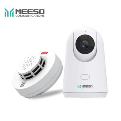 China Meeso human motion humo detector kit soporte magnetico soporte una segunda alarm 2MP WiFi tracking camara for sale