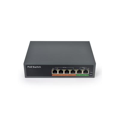 China Meeso 4 port POE plug and play POE switch 100M transmission distance for sale