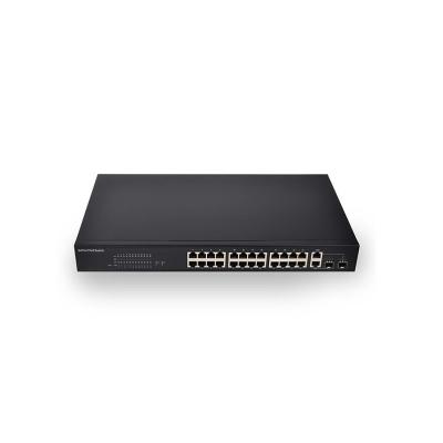 China Meeso POE Network PoE 24 Ports 100M Switch Webmaster Management for sale