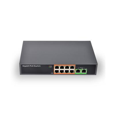 China Meeso POE Power One Switch 10 Port PoE 20G 8 Ports PoE Switch Indoor for sale