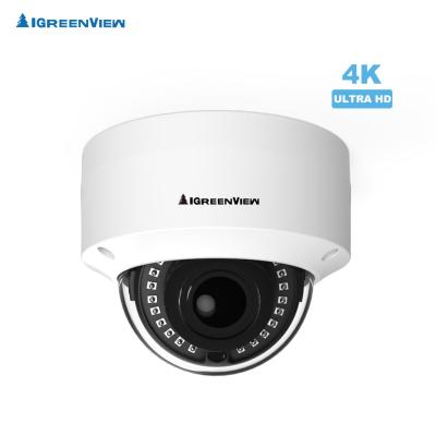 China cheap price 4K IR Dome camera with 3.6-10mm motorized lens and support IP66 Waterproof for sale