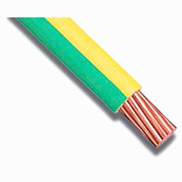 China Yellow Green Hard Wire PVC Coated Earthing Copper Electrical Ground Wire 16mm for sale