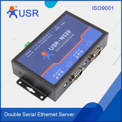 China [USR-N520]  2 -Serial Port Ethernet converter,  Modbus gateway RS232 RS485 RS422 to TCP/IP converter for sale