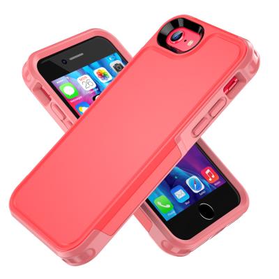 China Hot Sale Solid Color Shockproof Phone Case Waterproof Drop Phone Protective Case Rugged Case For Iphone 7 Se 8 for sale