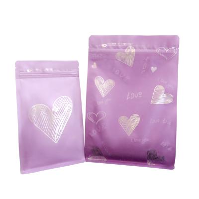 China Compostable Materials Eco - Friendly Vertical Zipper Bag Recycled Plastic Snack Bag for sale