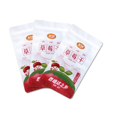 China Recycled Materials Hot Selling Customized Waterproof And Moistureproof Vertical Zipper Plastic Food Packaging Bag for sale