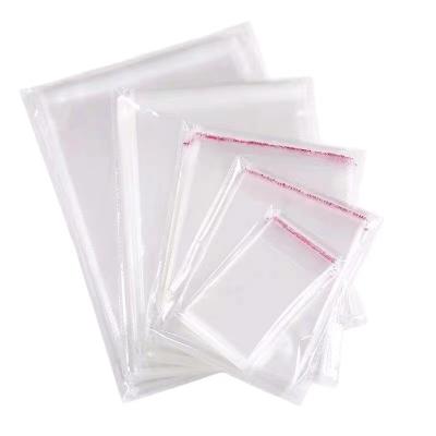 China Custom Made Moisture Proof Plastic Transparent Self Adhesive Clear OPP Cellophane Bag for sale