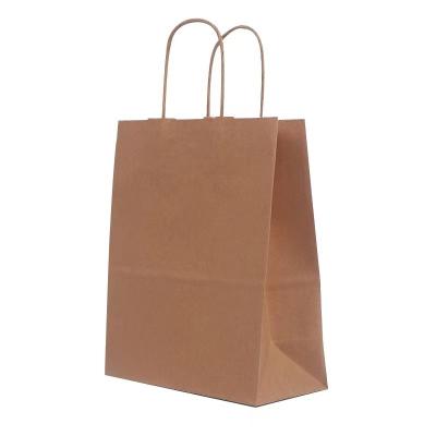 China Recycled Materials Machinery Making Paper Shopping Bag Kraft Paper Bag Luxury Wholesale Kraft Paper Food Packaging Cardboard Paper Gift Bag With Handle for sale