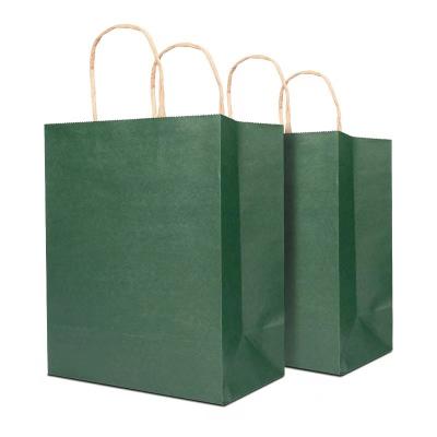 China Recycled materials wholesale cheap die cut blank brown paper handle kraft paper bag with your own logo for sale