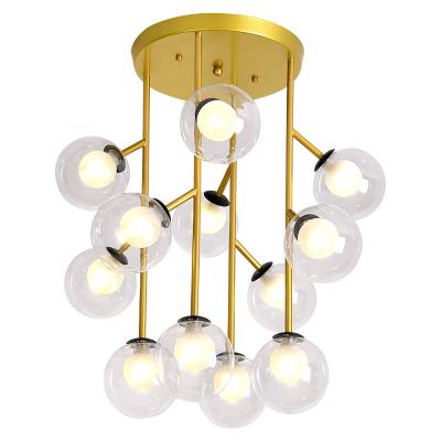 China Modern Modern LED Chandelier Ceiling Living Room Iron Lighting Ring Acrylic Hanging Lights Fixtures New Home Decor Dining Pendant Lamps for sale