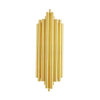 China Simple Modern Luxury Gold LED Wall Lamp Hallway Corridor Living Room Background Decoration for sale