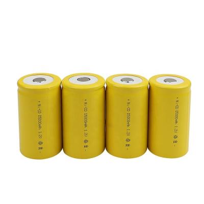 China Toys 1.2V 5000mah D Size Ni-CD Battery Cadmium-Nickel Battery With Shrink Wrapping Packaging for sale