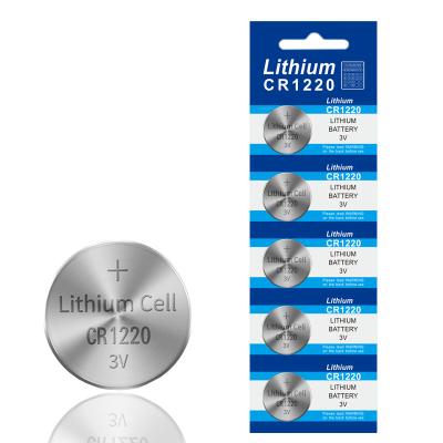 China Toys 5 Pcs/Pack CR1220 3V Lithium Button Batteries DL1220 BR1220 LM1220 For Electronic Instruments Toys Toys Cell-Coin Battery Replaceme for sale