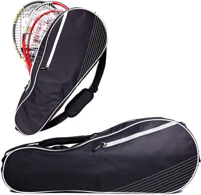 China Waterproof badminton bag fashion tennis racket bag single shoulder 2 tennis racket for sports for sale