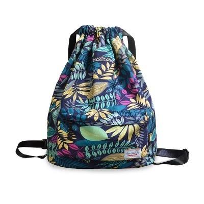 China Shoe Bag Custom Printed Drawstring Backpack Promotional Waterproof Gym for sale