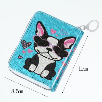 China Fashion Printed Card Bag Cartoon Pocket Zipper Wallet Custom Unicorn Coin Purse for sale