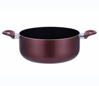 Cina Sustainable High Quality Cookware Set Aluminum Cookware Round Casserole With Nonstick Coating With Bakelite Handle in vendita