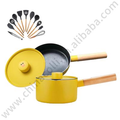 中国 Sustainable Eco - Friendly Cookware Sets Non Stick High Quality Cooking Pot Sets Duck 販売のため