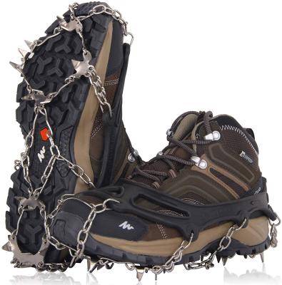 China Lightweight Spikes For Hiking Boots, Ice Cleats Snow Traction Grips For Boots Shoes, Microspikes Anti Slip 19 Stainless Steel Spikes for sale