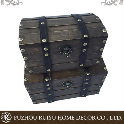 China Wholesale OEM wooden chest of retro classic wood production handmade for sale