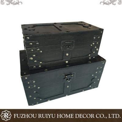 China HCAP-056 Alibaba Porcelain Market OBM Handmade Antique Wooden Box for sale