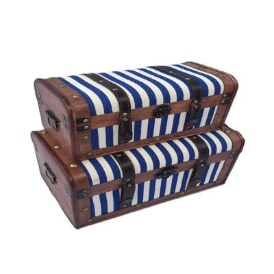 China EB-W113 Wholesale Antique Imitation Wooden Box Alibaba OBM Treasure Chest for sale