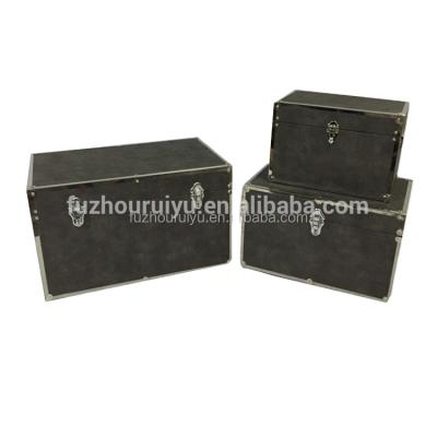 China Quality Chinese Wholesale Wood Textile Europe Factory Decorative Wooden Trunk, Wooden Trunk for sale