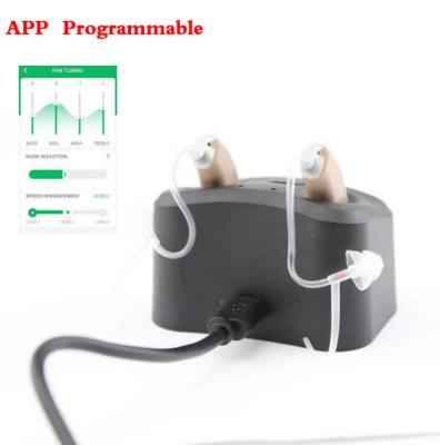 China 2020 New Rechargeable NiMH Hearing Aid Digital Rechargeable Wireless Hearing Aid Rechargeable To APP Wireless Hearing Aid for sale