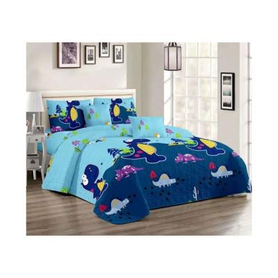 China Accept 2021 Customized Bedding Sets Three Piece Fleece Wholesale Cartoon Car Pattern Animal Bedding Set for sale