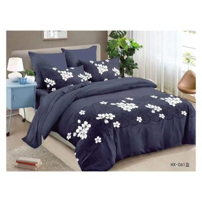 China Accept Customized Bedding Scenographies Popular Casual Household Items Custom Design Three Piece Fleece Bedding Set for sale