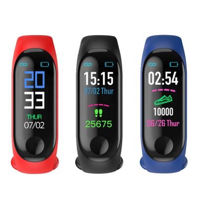 China APP Control IPS Screen M3 Band Smart Wristband Fitness Tracker Smart Wristband With Heart Rate Blood Pressure Monitor for sale