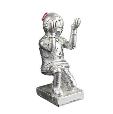 China Space Management Tools Small Novelty Mini Soldier Design Pen Holder Knight Pen Case Souvenir Gifts Wholesales for sale