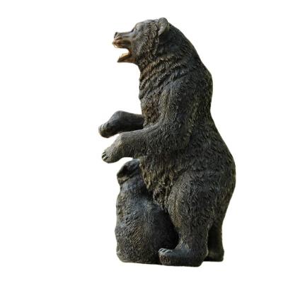 China China Creative Home Furnishings Custom Chinese Style Simulation Bear Decoration Resin Crafts for sale